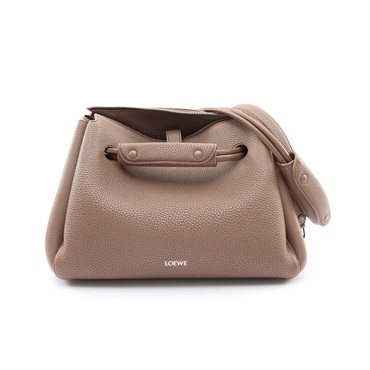 LOEWE 羅威 中號 Madrid 手提包 灰褐色 牛皮 AACOAB1X05