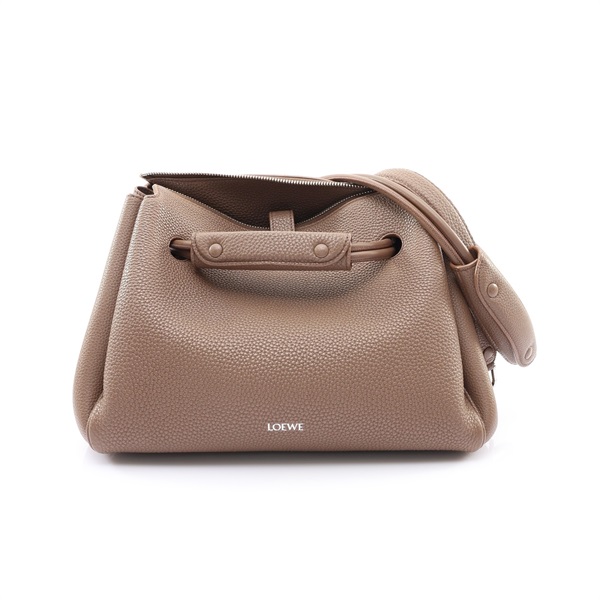 LOEWE 羅威 中號 Madrid 手提包 灰褐色 牛皮 AACOAB1X05