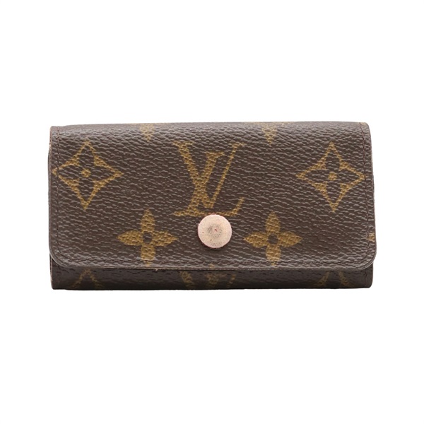 LOUIS VUITTON LV 路易威登 鑰匙包 棕色 原花帆布 M60705