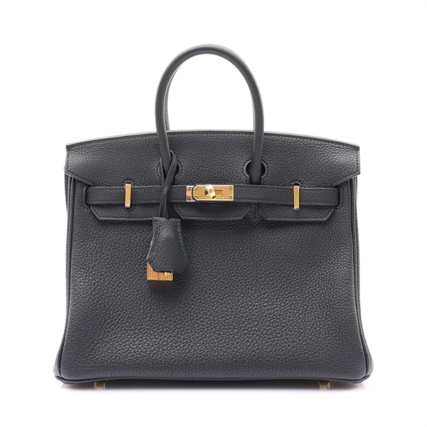 HERMES 愛馬仕 Birkin 25 柏金包 手提包 Togo牛皮 黑色 金釦 U刻 H041344CC