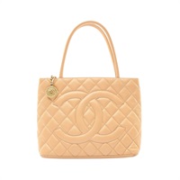 CHANEL 香奈兒 復刻 手提包 淺褐色 荔枝紋牛皮 A01804