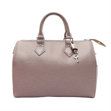 LOUIS VUITTON LV 路易威 Speedy 25 手提包 紫色 EPI水波紋 牛皮 M4301B