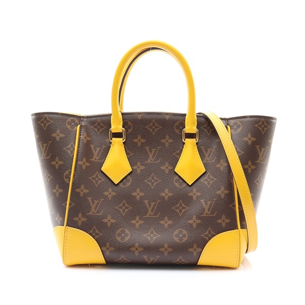 LOUIS VUITTON LV 路易威登 Phenix PM 兩用包 黃/棕色 原花帆布 M41536