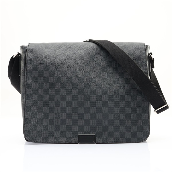 LOUIS VUITTON LV 路易威登 District GM 肩背包 黑色 棋盤格帆布 N41271
