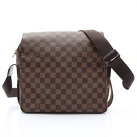 LOUIS VUITTON LV 路易威登 Ebene Naviglio 肩背包 棕色 原花帆布 N45255