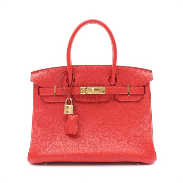 HERMES 愛馬仕 Birkin 30 柏金包 手提包 卡薩克紅 TOGO牛皮 口Q刻 金扣