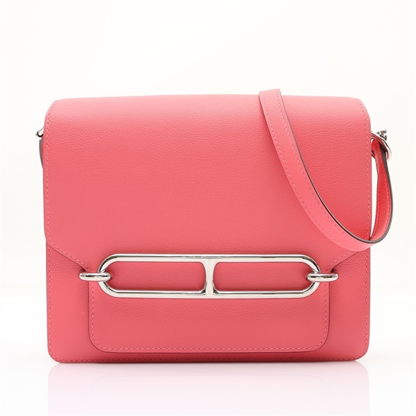 HERMES 愛馬仕 Roulis 23 肩背包 唇膏粉 Evercolor牛皮 D刻 H069551