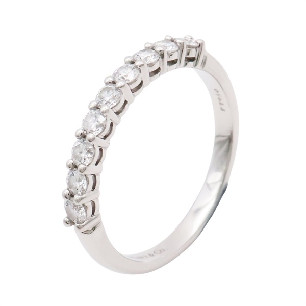Tiffany & Co 蒂芬妮 Forever Band 戒指 #47 鑽石 PT950鉑金 60004401