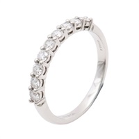 Tiffany & Co 蒂芬妮 Forever Band 戒指 #47 鑽石 PT950鉑金 60004401
