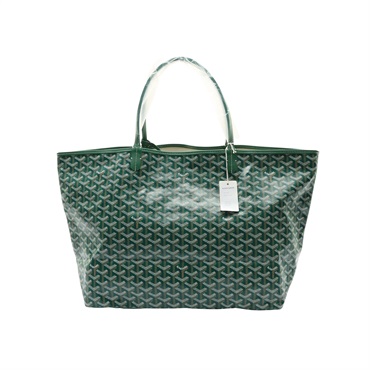 GOYARD 高雅德 Saint Louis GM 肩背包 綠色 Goyardine 帆布