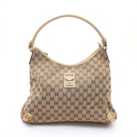 GUCCI 古馳 Abbey 肩背包 棕/米色 GG帆布  130737