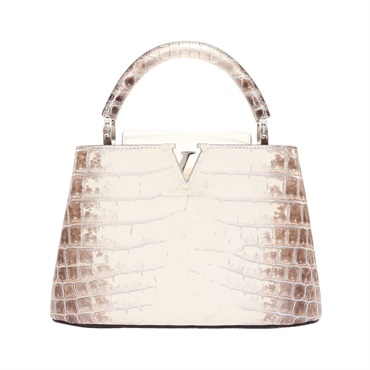 LOUIS VUITTON LV 路易威登 Capucines BB 手提包 喜馬拉雅鱷魚皮  (無皮証)  N98177
