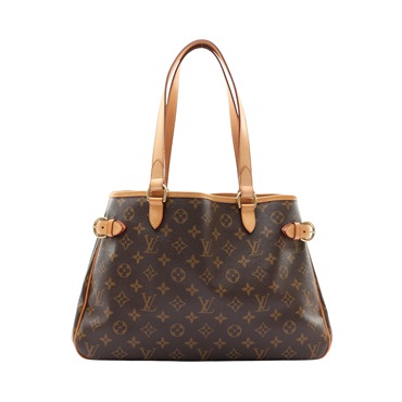 LOUIS VUITTON LV 路易威登 Batignolles Horizontal 肩背包 棕色 原花帆布 M51154