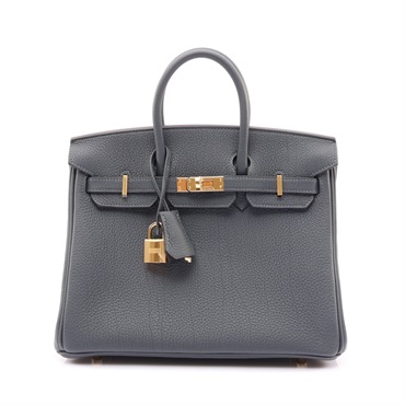 HERMES 愛馬仕 Birkin 25 柏金包 手提包 霧霾灰 Togo牛皮 G刻 金扣 H041344CC