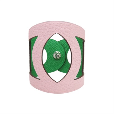 【再降價】綠色 粉色 牛皮 Petit H Chaine d'Ancre Knot 手環 銀扣