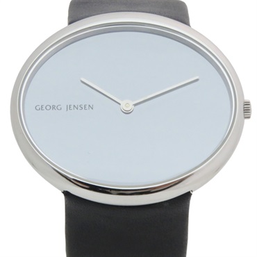 【再降價】Vivianna Oval 黑色皮革 錶帶 石英 腕錶 #002270