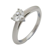 【再降價】Love & Engagement 0.41CT 心形鑽石 PT950 鉑金戒指