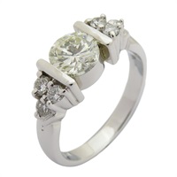 【再降價】9K白金 1.0CT 鑽石 戒指 Ring 4.4g