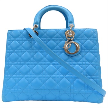 藍色 羊皮 Lady Dior 两用包