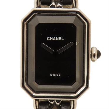 黑色 銀色 不鏽鋼 Premiere S 石英腕錶 H0451
