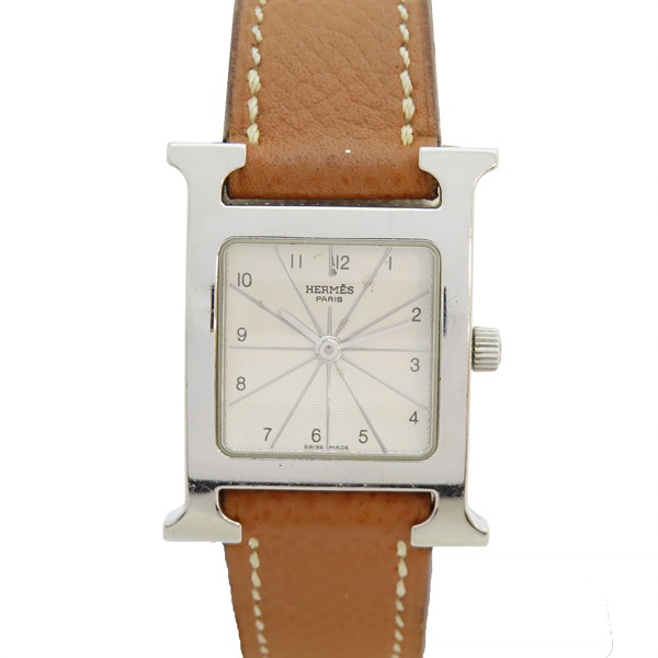 棕色 藍色 精鋼錶殼 H Watch 方形 手錶 □N刻 HH1.210