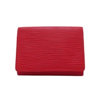 紅色 EPI水波紋 牛皮 名片夾 卡夾 M5658E