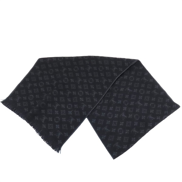 黑色 Monogram Classic 羊毛 圍巾 M70520