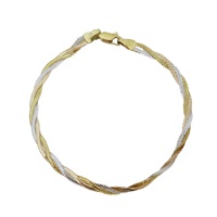 750黃金/白金 扣式手環 Bracelet 3.2g