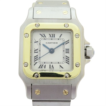 Santos 18黃K金 精鋼 錶帶 腕錶 1170902