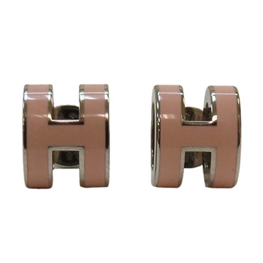 粉色 琺瑯 Mini Pop H 針式耳環