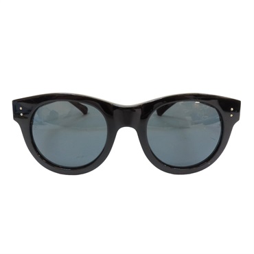 LINDA FARROW LUXE 黑色膠框 圓型 太陽眼鏡