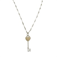 925純銀 Heart key necklace 白色 愛心鑰匙項鍊