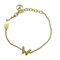 金色 合金 LV & Me Bracelet,Letter W 手鏈 M67180