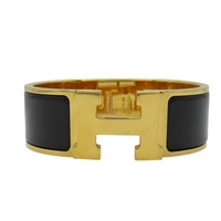 黑色 琺瑯 CLIC H BRACELET 手環