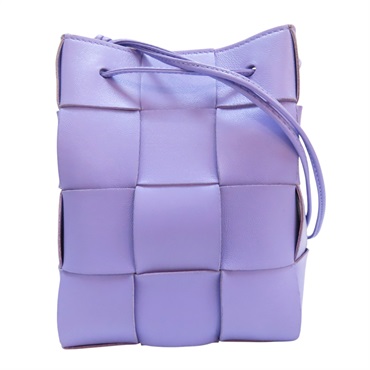 【再降價】紫色 牛皮編織 Cassette 肩背包【BOTTEGA VENETA BV 寶緹嘉】 680218