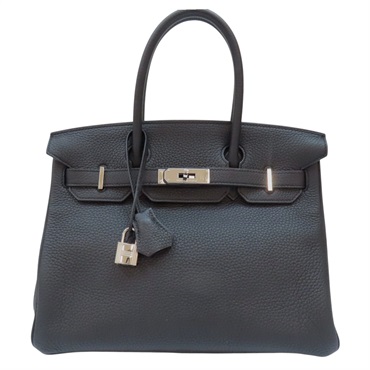 黑色 TOGO牛皮 Birkin 30 柏金包 手提包 口Q刻 銀扣 口Q/97.S