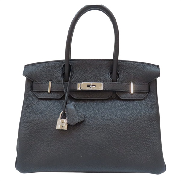黑色 TOGO牛皮 Birkin 30 柏金包 手提包 口Q刻 銀扣 口Q/97.S