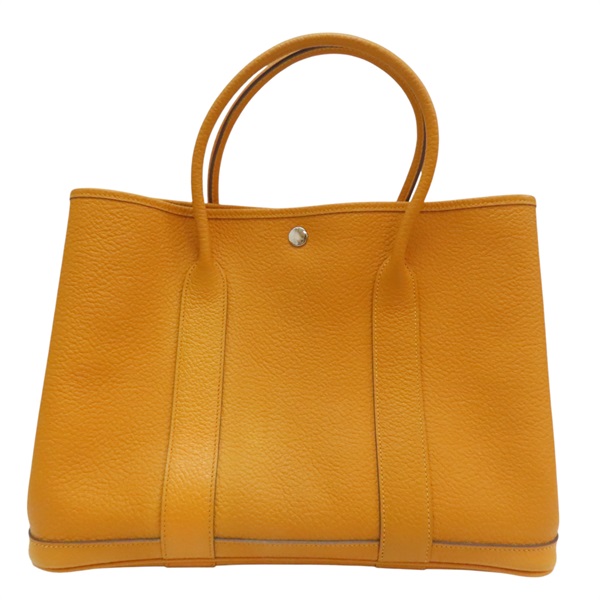 【再降價】黃色 Togo牛皮 Garden Party 36 手提包 補色【HERMES 愛馬仕】 X刻GS/011/H1