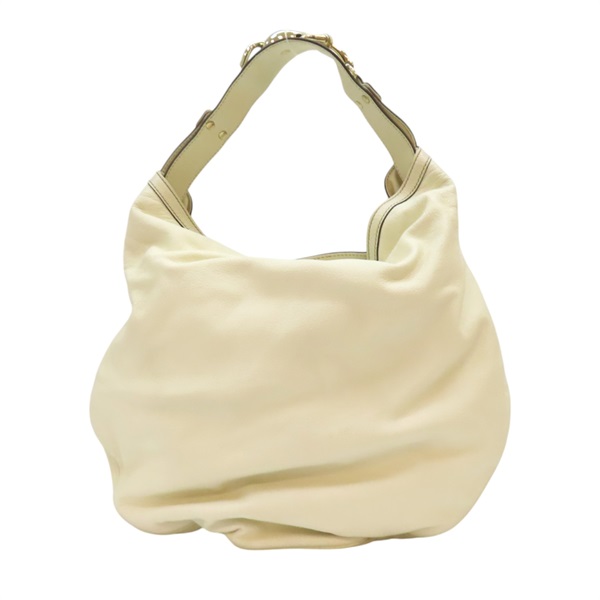 【再降價】白色 牛皮 肩背包 170011