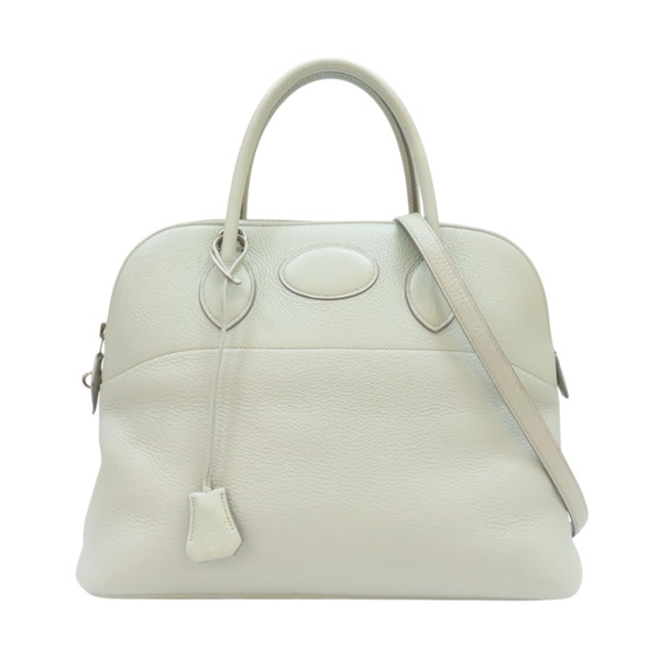 冰川白 Taurillon牛皮 Bolide 35 兩用包 染色