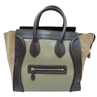 黑色 綠色 牛皮 Luggage 手提包