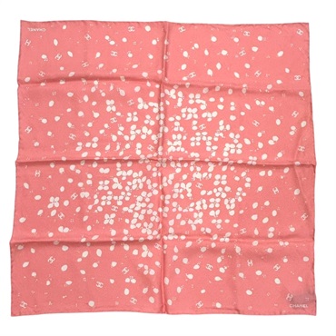 粉色 絲綢 花卉 方巾 絲巾 圍巾