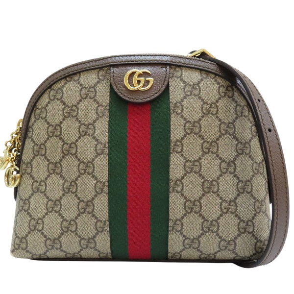 【再降價】烏木色 PVC帆布 GG Ophidia Supreme 貝殼包 肩背包【GUCCI 古馳】 499621