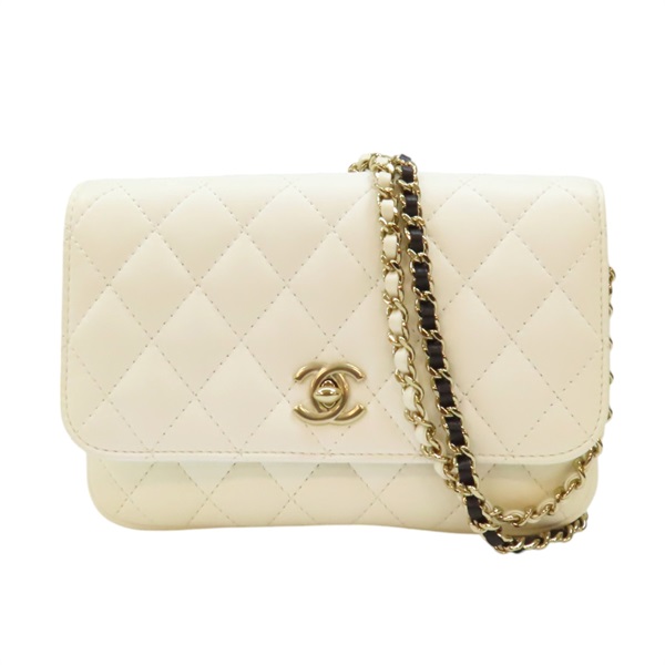 【再降價】黑色 白色 羊皮 子母包 肩背包 變色【CHANEL 香奈兒】