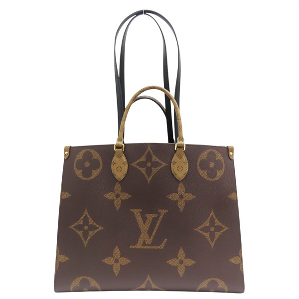 棕色 原花 PVC塗層帆布 OnTheGo GM 两用包【LOUIS VUITTON LV 路易威登】 M45320