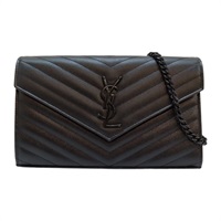 【再降價】黑色 牛皮 Cassandre 鍊帶 肩背包【SAINT LAURENT YSL 聖羅蘭】