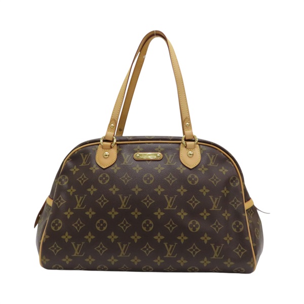 棕色 原花帆布 Montorgueil GM 肩背包 M95566