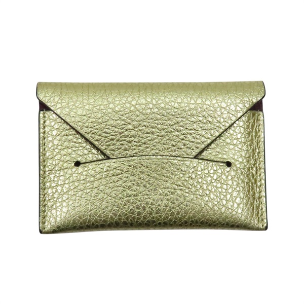 金色 牛皮 Enveloppe 卡夾