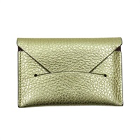 金色 牛皮 Enveloppe 卡夾