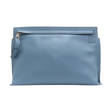 藍色 皮革 T Pouch 手拿包